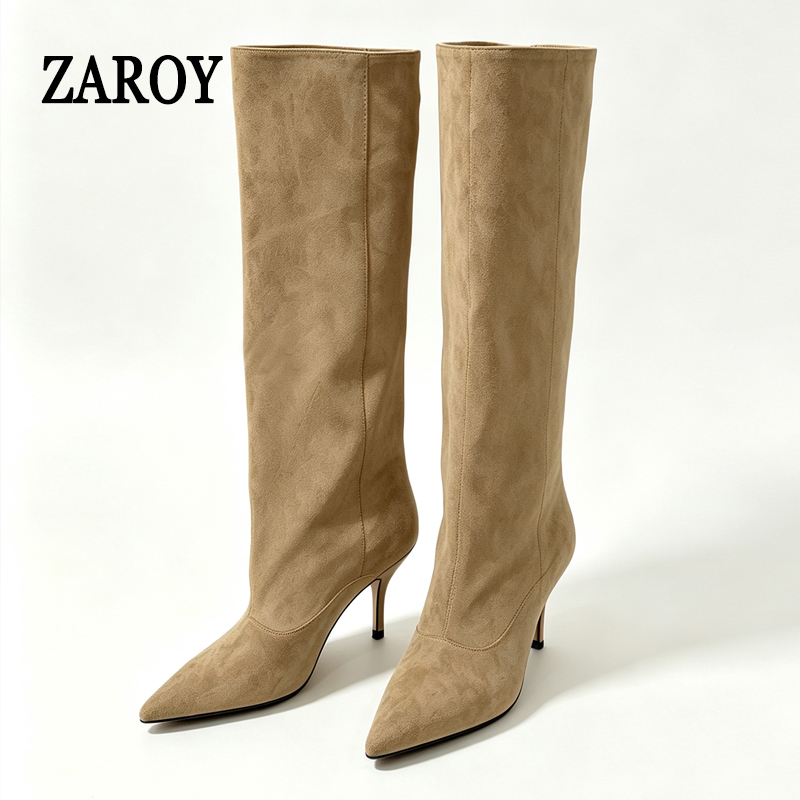 Waterproof Winter Boot - ZAROY Kniehoge Dameslaarzen Winter Warme Sneeuwlaarzen