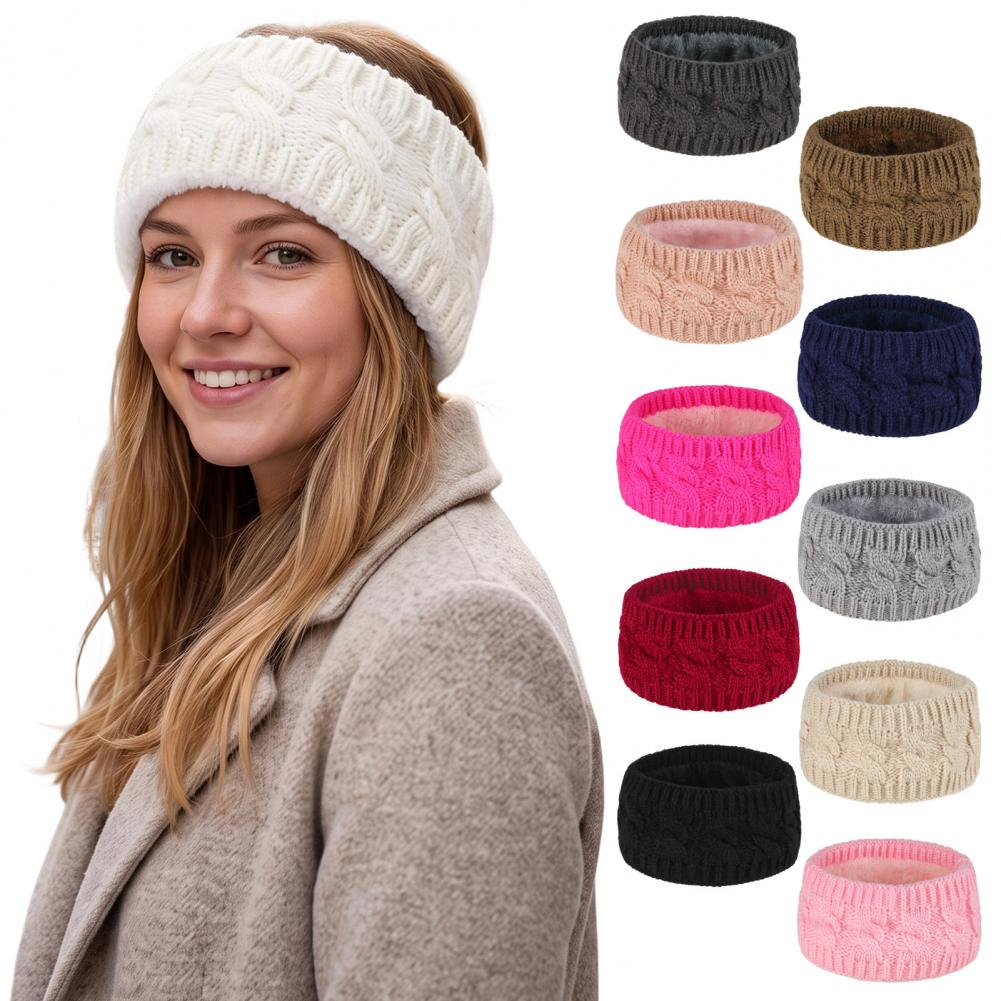 Fleece Ear Warmer Band - Winterse oorwarmers voor dames, comfortabele oorbeschermers