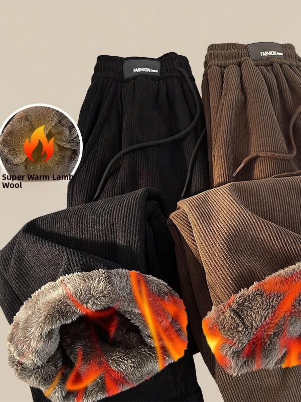 Corduroy Pant Warm - Extra dikke, warme winterbroek van lamswol,