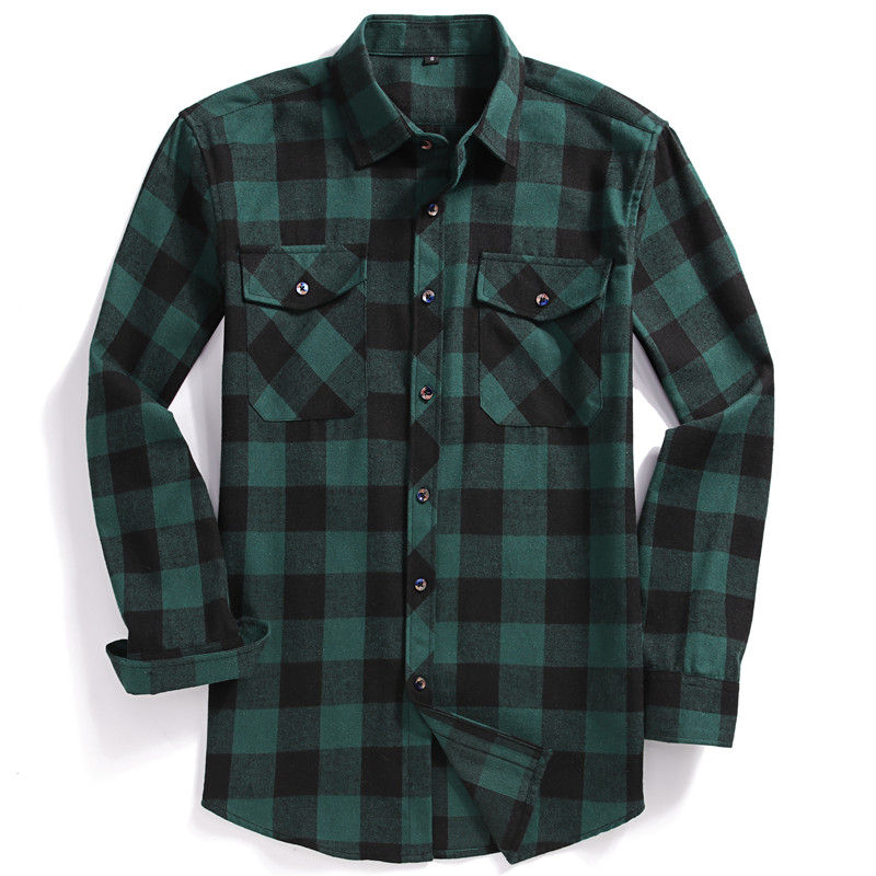 Herfst Heren Casual overhemd m - Flannel Shirt Lined recensie en prijs