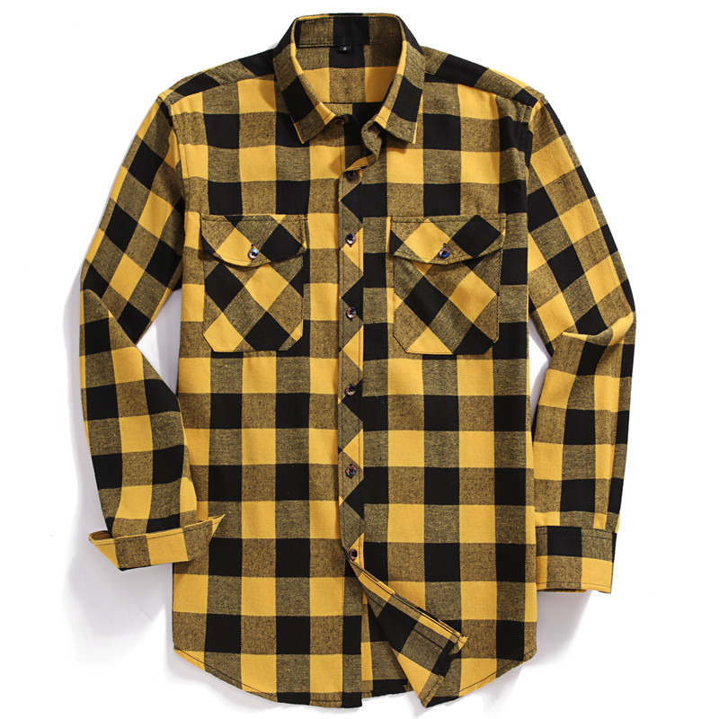 Herfst Heren Casual overhemd m - Flannel Shirt Lined recensie en prijs