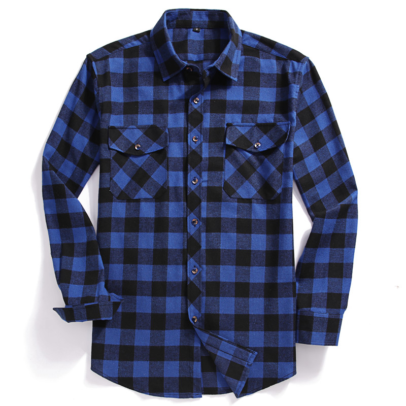 Herfst Heren Casual overhemd m - Flannel Shirt Lined recensie en prijs