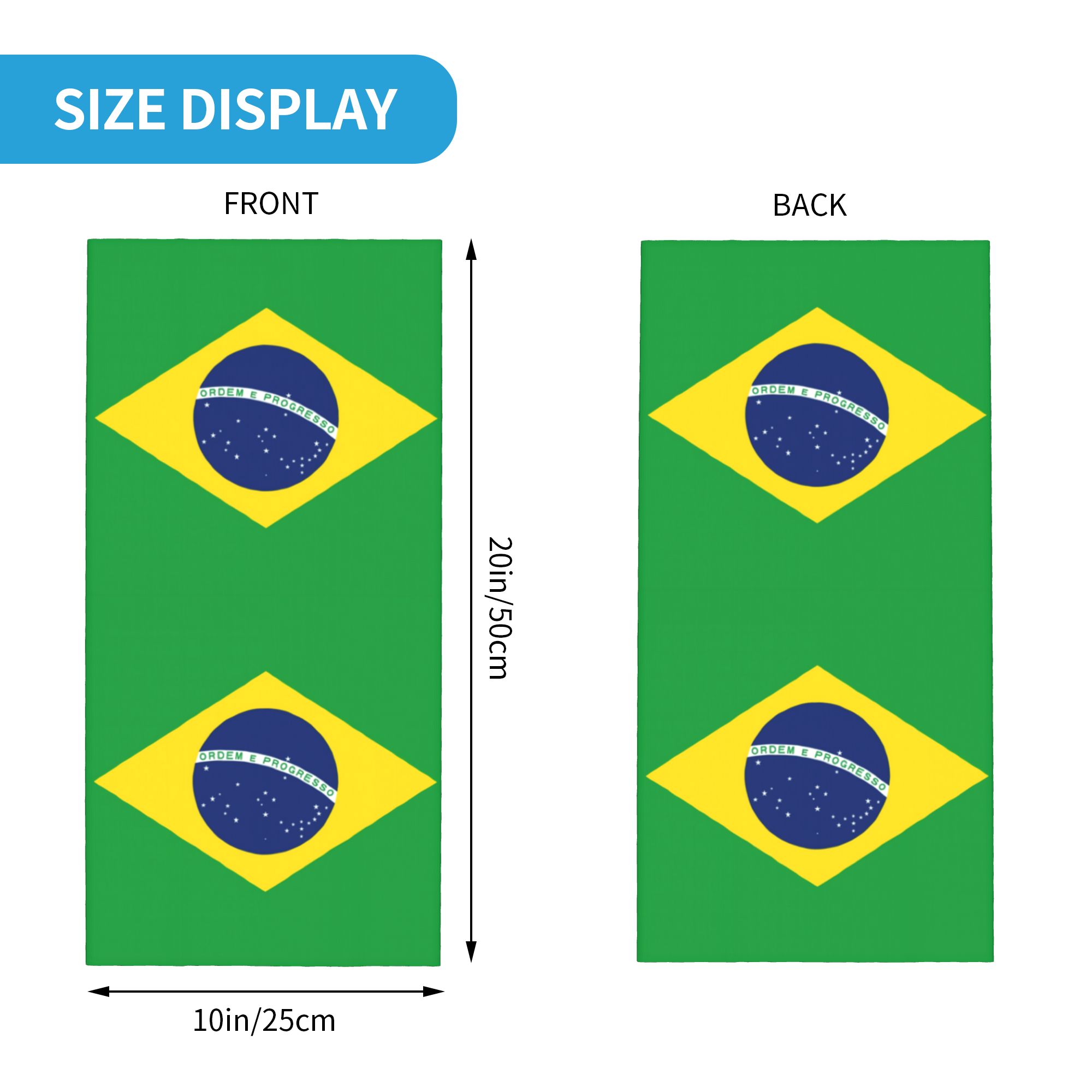 Aangepaste Brazilië Vlag Banda - Neck Gaiter Fleece recensie en prijs