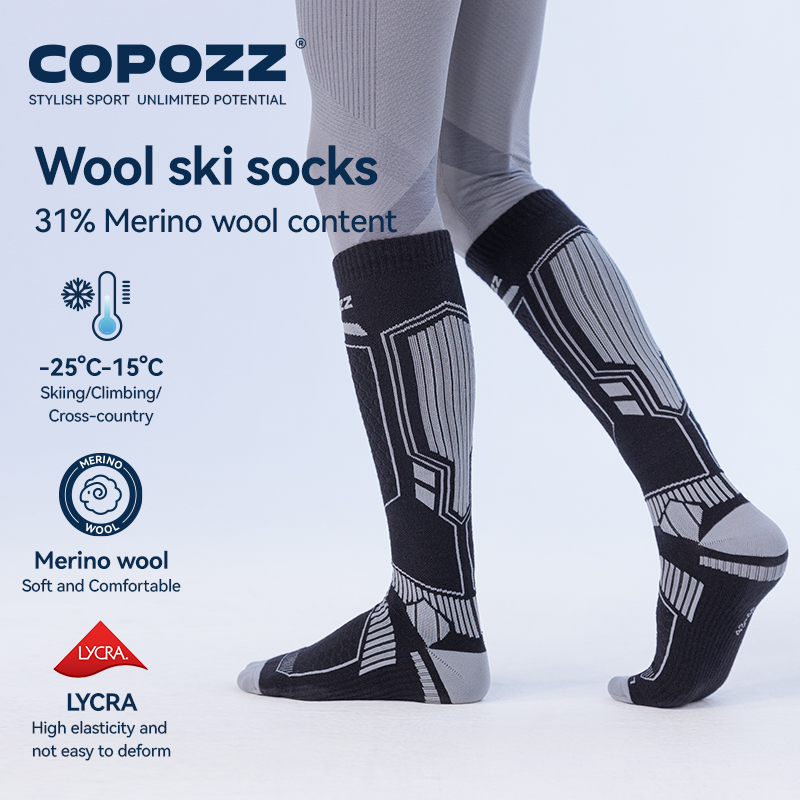 COPOZZ Nieuwe Winter Skisokken - Thermal Sock Wool recensie en prijs